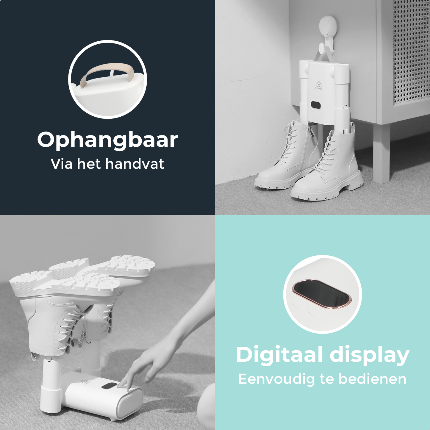 Revalk® Shoe Dryer - Antibacterial - UV radiation - Foldable
