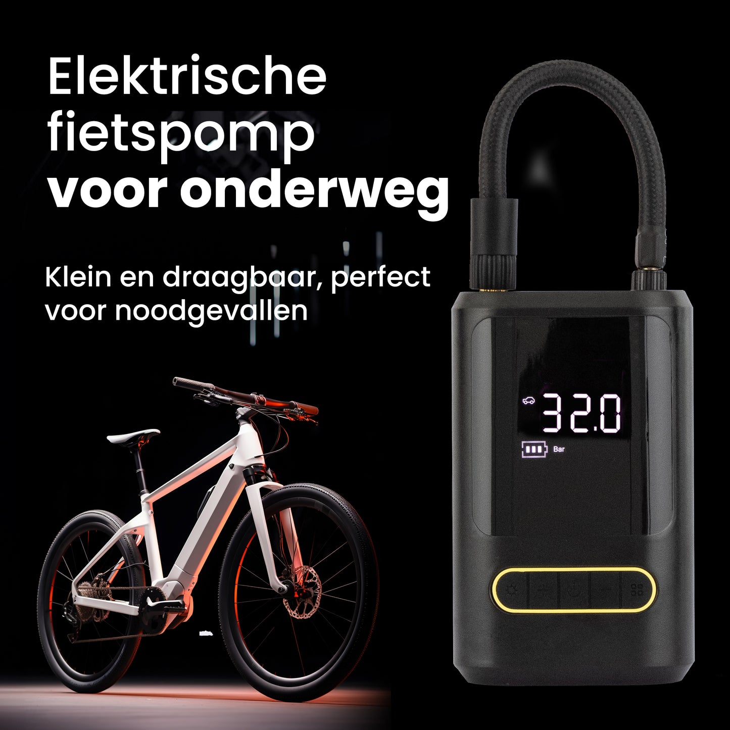 Revalk® Electric rechargeable bicycle pump/car pump/ball pump