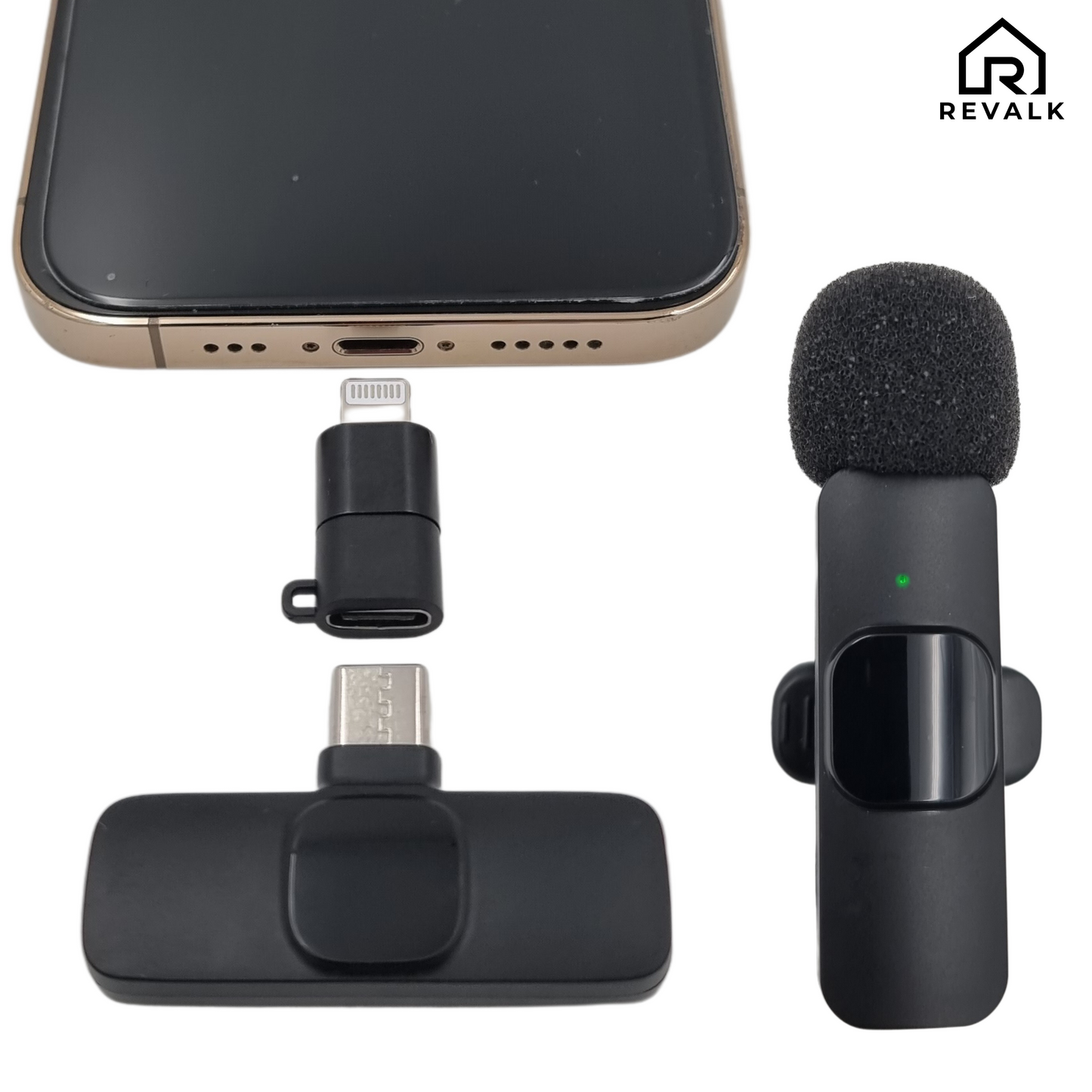 Revalk® Draadloze Microfoon voor Android en Iphone