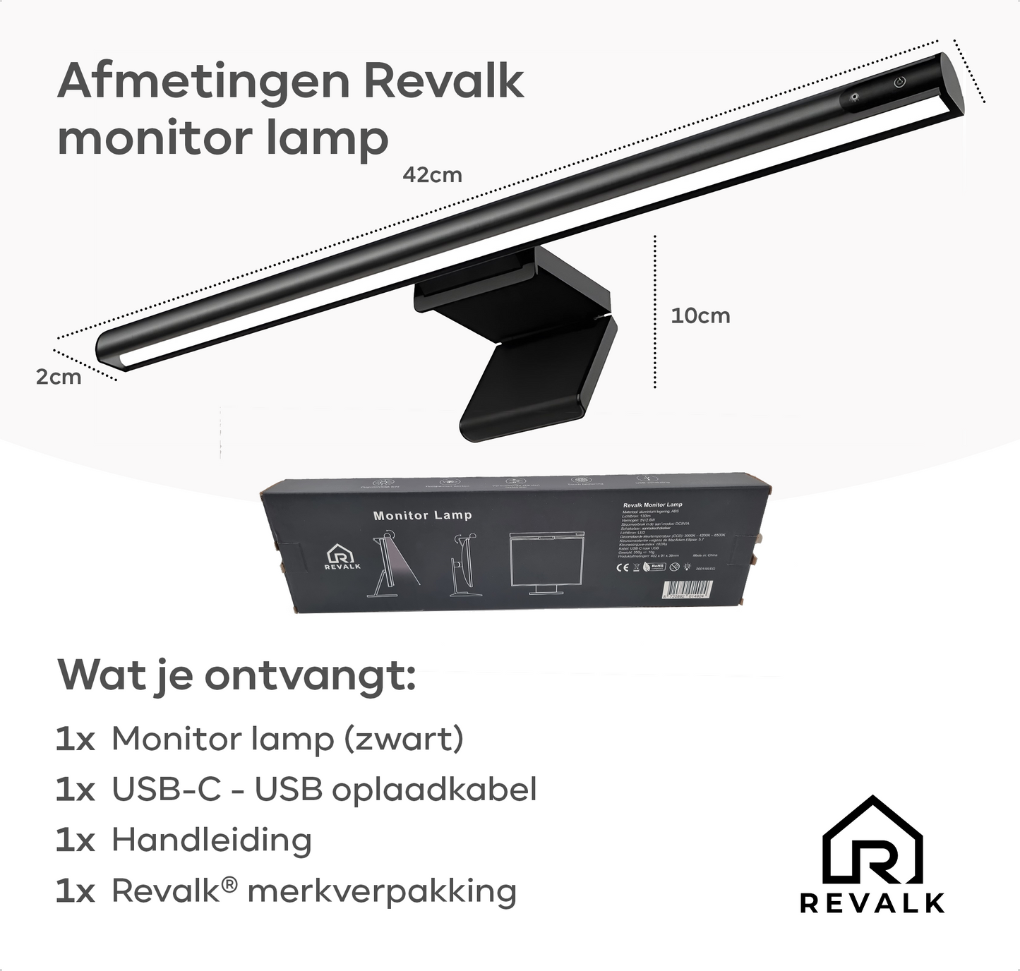 Revalk® Monitor lamp - Led Desk lamp