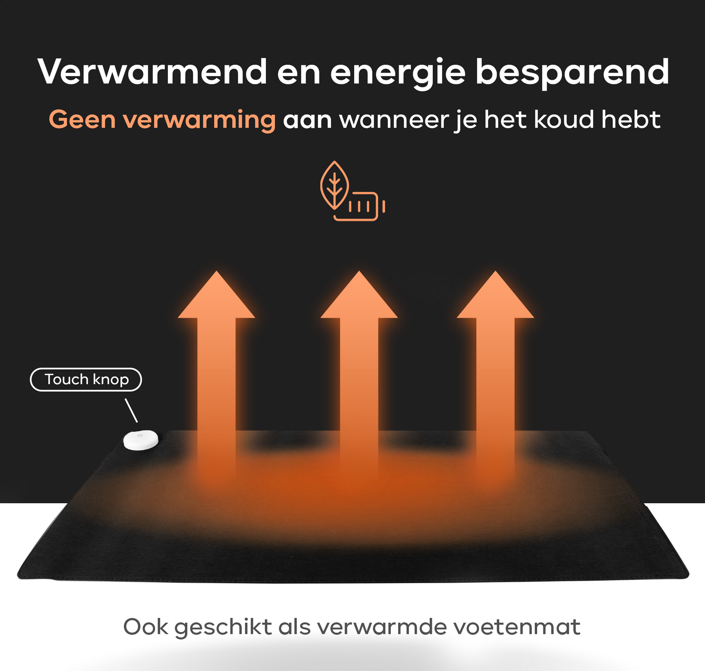 Revalk® Verwarmde Muismat - Verwarmde Bureau Onderlegger - Antislip