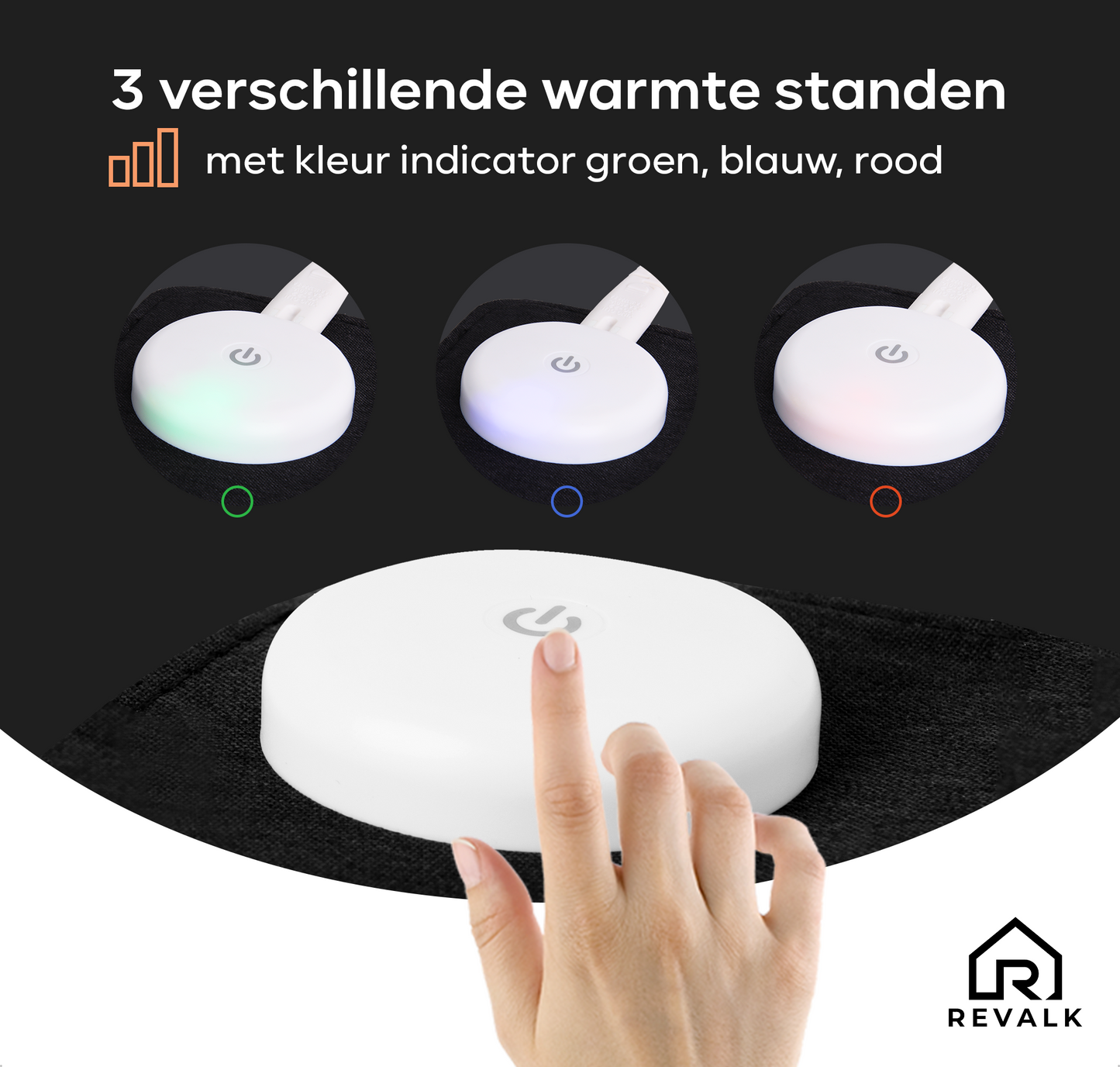 Revalk® Verwarmde Muismat - Verwarmde Bureau Onderlegger - Antislip