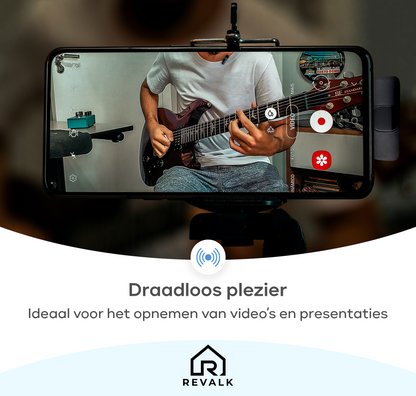Revalk® Draadloze Microfoon voor Android en Iphone